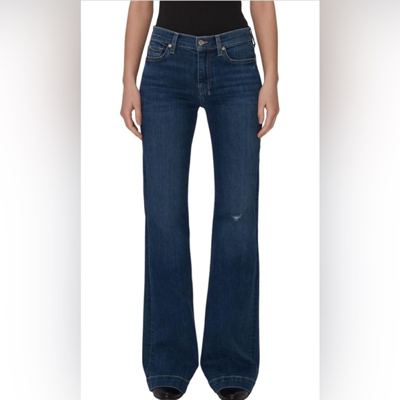 7 For All Mankind Classic Blue Denim Jeans - Picture 1 of 11